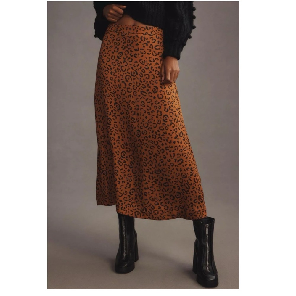 NWT Farm Rio Leopards Texture Midi Skirt XXS - Picture 2 of 6